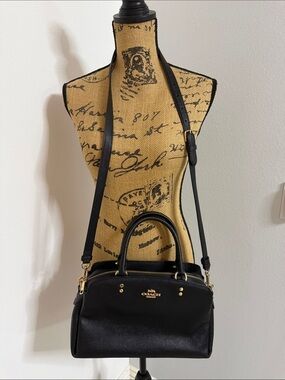 ✨ Coach Lillie Carryall in Black Crossgrain Leather (Style #91493) ✨